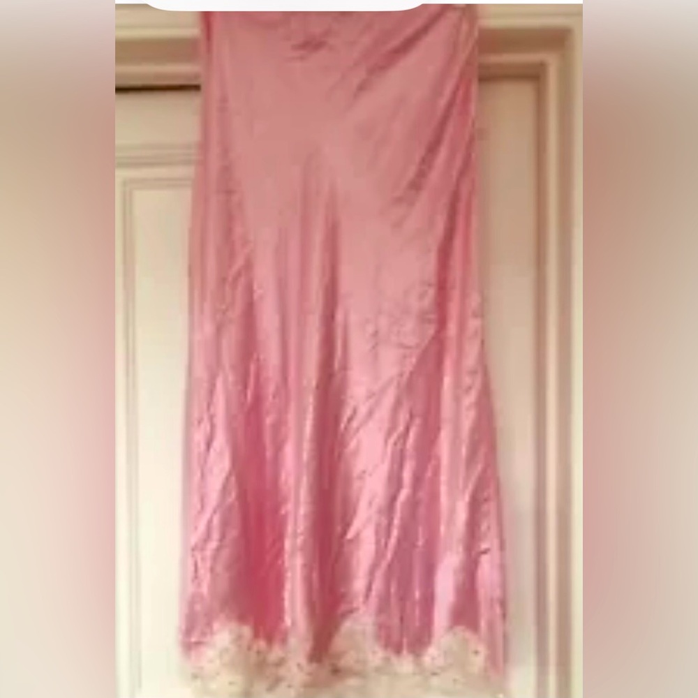 Rixo Crystal lace trim satin skirt - Picture 8 of 8